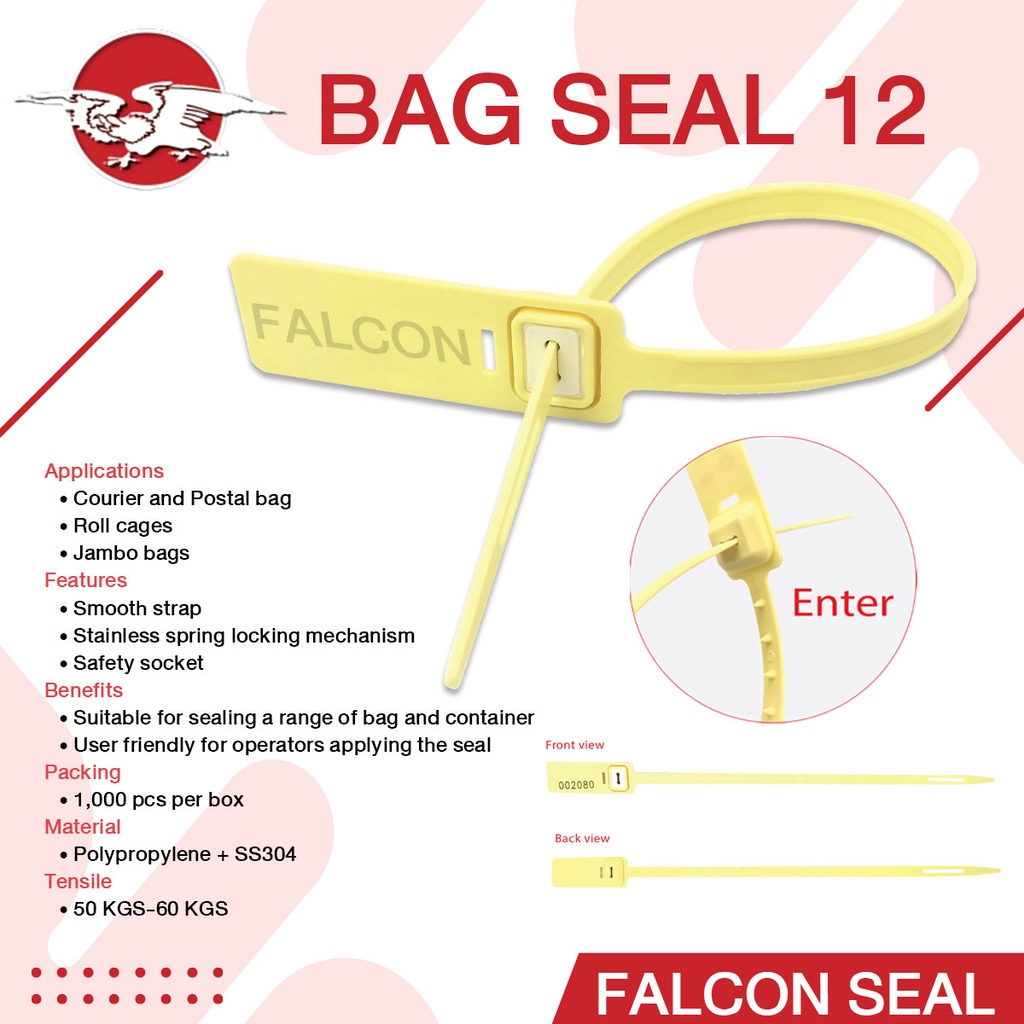 falcon-ซีล-bag-seal-12-ขนาด-12-นิ้ว-ซีลล็อครถบรรทุก-ซีลล็อคตู้ขนส่ง-พร้อม-running-number-100-ชิ้น