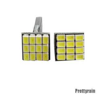 [Prettyrain] หลอดไฟเลี้ยวรถยนต์ T10 3020 12 SMD LED 2 ชิ้น