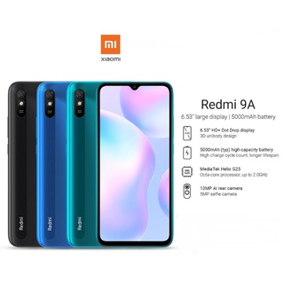 ภาพหน้าปกสินค้า🔥Xiaomi Redmi 9A (2/32 GB) สมาร์ทโฟน หน้าจอ 6.53\"  เครื่องแท้รับประกันศูนย์ 1 ปี 🔥 ที่เกี่ยวข้อง
