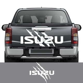 รถกระบะ Tailgate Decals สำหรับ ISUZU MUX DMAX รถด้านหลังหางสติกเกอร์รถบรรทุกกราฟิกไวนิลฟิล์มตกแต่ง Auto Accessories