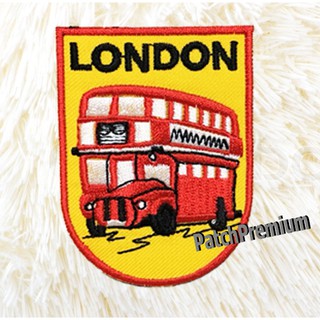 รถบัสลอนดอน - ตัวรีด (Size M) ตัวรีดติดเสื้อ