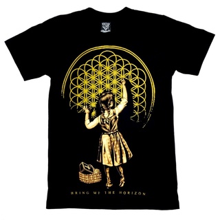 เสื้อยืดโอเวอร์ไซส์เสื้อยืดผ้าฝ้าย พิมพ์ลาย BRING ME THE HORIZON BMTH ROCK BAND SEMPITERNAL NTS 16R208S-3XL