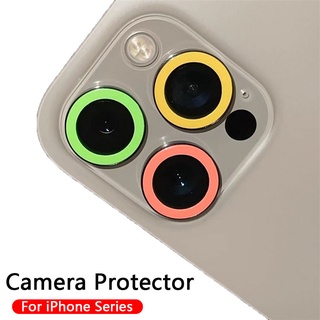 ตัวป้องกันกล้องป้องกันด้วยเลนส์เรืองแสง iPhone 11 13 12 Pro Max 12 13 Mini