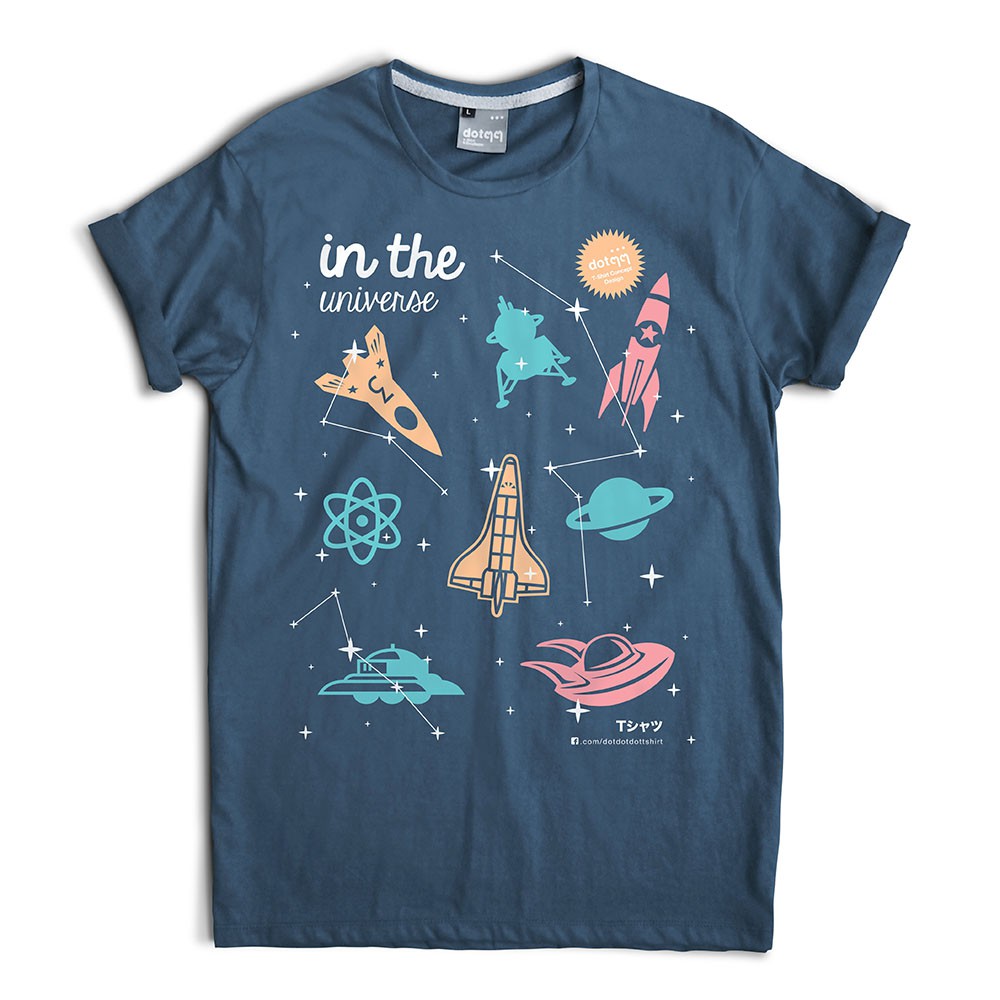 dotdotdot-เสื้อยืดหญิง-concept-design-ลาย-universe-blue