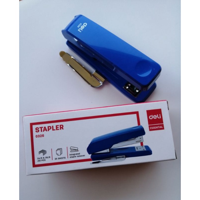 ที่เย็บกระดาษ เครื่องเย็บกระดาษ deli stapler 0326 | Shopee Thailand