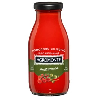 AGROMONTE - SAUCE PUTTANESCA 260G พาสต้าซอสมะเขือเทศเชอร์รี่ผสมเคปเปอร์และมะกอกเขียว