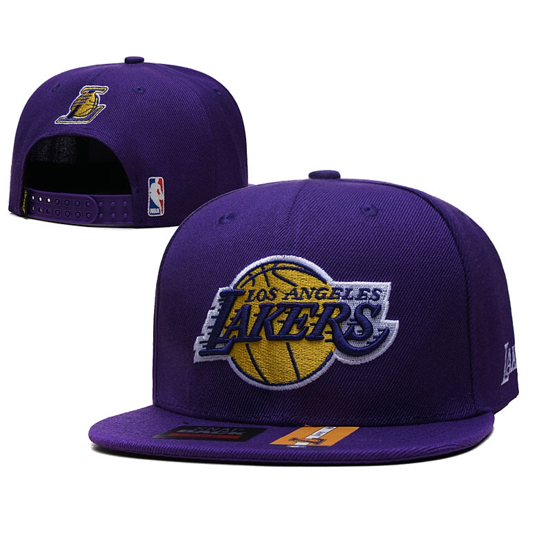 nba-los-angeles-lakers-หมวกเสื้อกีฬากลางแจ้งแบบปรับได้