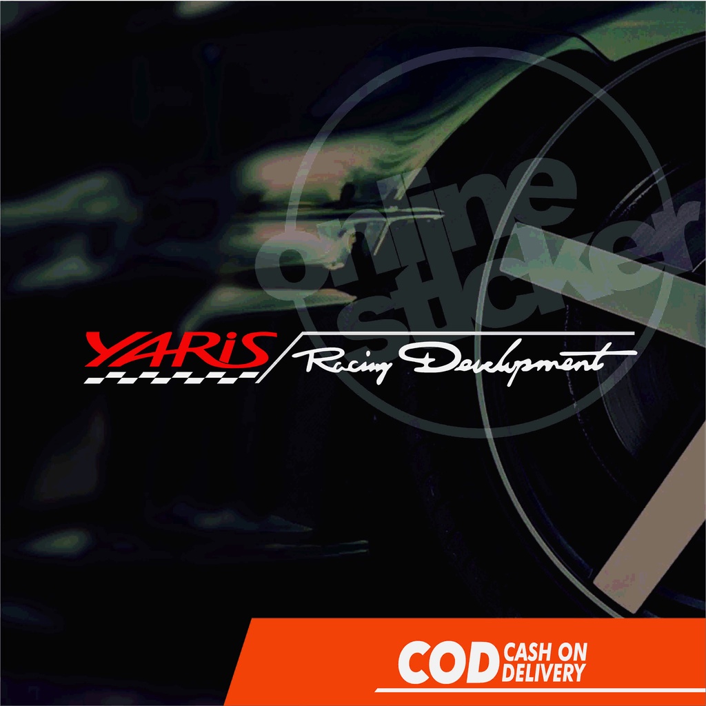 สติกเกอร์ติดกระจกหน้ารถแข่ง-yaris