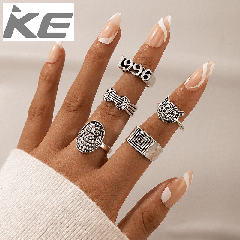 hip-hop-jewelry-animal-ring-five-piece-set-irregular-number-ring-set-for-girls-for-women-low