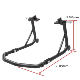 สแตนด์ล็อคล้อหลังมอเตอร์ไซต์ (ขนาดกลาง) MIDDLE TYPE ( Motorcycle Rear Stand Middle Black)