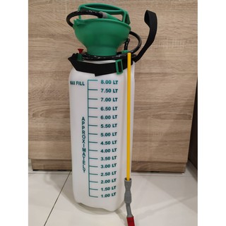 เครื่องพ่นละอองฝอย เครื่องพ่นยาแบบมือโยกสำหรับฉีดพ่นยาฆ่าเชื้อ  Pressure Sprayer  ขนาด 8 ลิตร