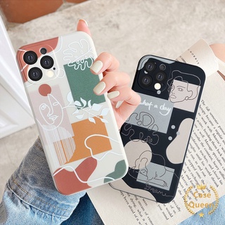 เคสซิลิโคนนิ่ม ลายเส้นใบหน้า สําหรับ Oppo A15 A15S A7 A5S A52 A72 A92 A9 A5 2020 A12 A16 A54 A3S Reno 6 A35 A74 Reno 4 4F 4Lite 5F 5 A53 2020 F19Pro A94 A1K A11K A31 2020 A12E