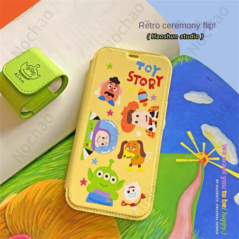 เคสโทรศัพท์มือถือ-ป้องกัน-แบบฝาพับ-ลายการ์ตูน-รวมทุกอย่าง-สําหรับ-iphone-13-13promax-12-12pro-7-8plus