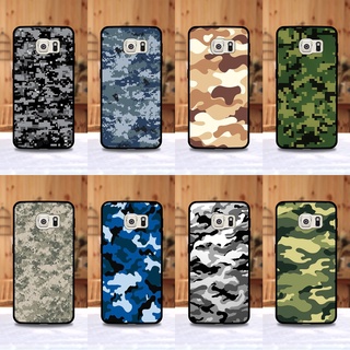 เคส Samsung S6 edge ลายพราง ขอบนิ่มหลังแข็ง เคสมือถือ เคสโทรศัพท์ Case เคส TPU ขอบนิ่มหลังแข็ง ไม่ขูดตัวเครื่อง