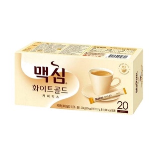 Maxim White Gold Coffee [20 ซอง/234 g.] :: กาแฟสำเร็จรูปสูตรผสมน้ำตาลธรรมชาติและนมขาดมันเนยจากประเทศเกาหลี