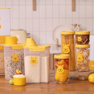 ( พร้อมส่ง ) Pooh Food Container &amp; Pocket Stornge Interlock