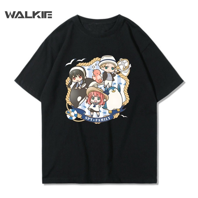 walkie-เสื้อยืดแขนสั้นลําลอง-พิมพ์ลายการ์ตูนอนิเมะ-spy-x-family-forger-anya-สไตล์ญี่ปุ่น-ฮาราจูกุ-ฤดูร้อน-สําหรับผู้ชาย