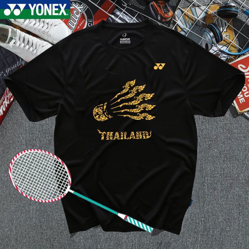 yonex-เสื้อยืดลําลอง-แขนสั้น-ดูดซับเหงื่อ-แห้งเร็ว-ระบายอากาศ-สําหรับผู้ชาย-และผู้หญิง-เหมาะกับการเล่นกีฬา-แบดมินตัน