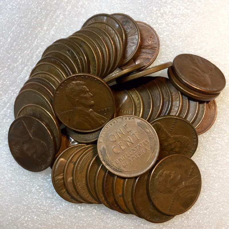 เหรียญลินคอล์น-อเมริกา-ปี-1958-รวงข้าวปีสุดท้าย