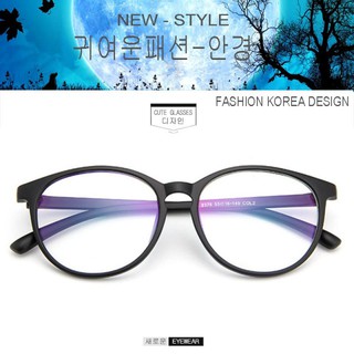 Fashion แว่นตา เกาหลี แฟชั่น แว่นตากรองแสงสีฟ้า รุ่น 2376 C-1 สีดำเงา ถนอมสายตา (กรองแสงคอม กรองแสงมือถือ)