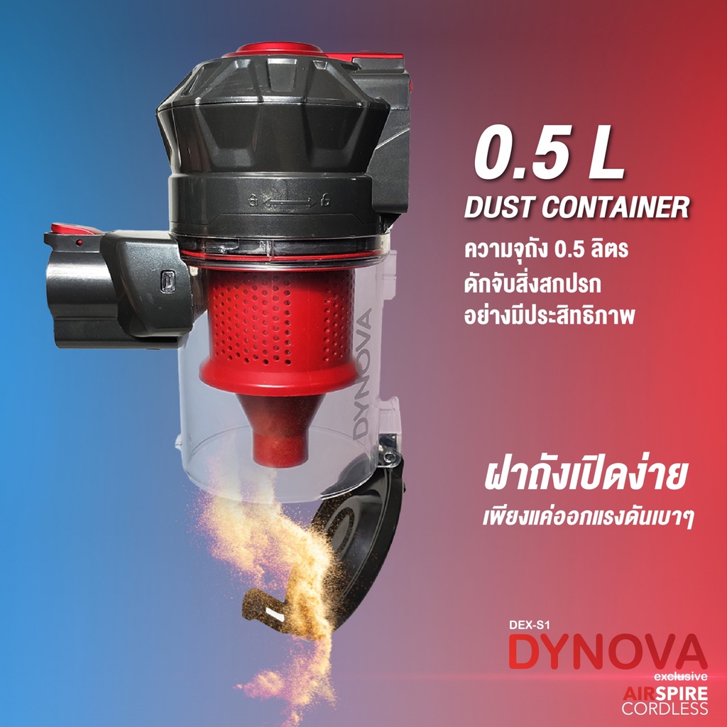 dynova-dust-cup-ถังบรรจุฝุ่นสำหรับเครื่องดูดฝุ่นไร้สาย