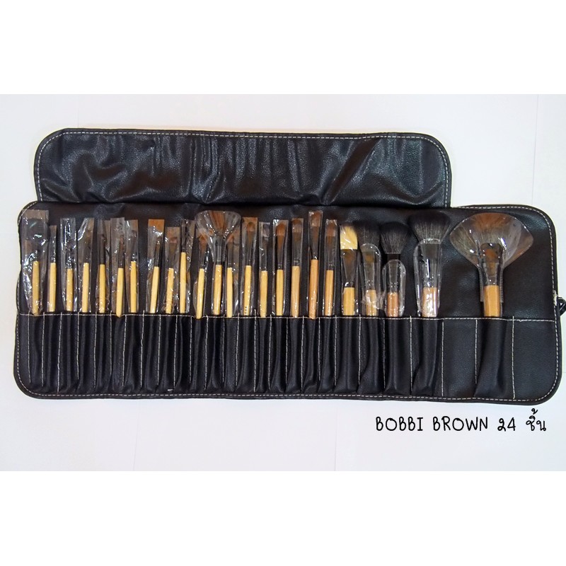 ภาพหน้าปกสินค้าBOBBI BROWN BRUSH / ชุดแปรงแต่งหน้ากระเป๋าหนัง 24 ชิ้น จากร้าน newfaces บน Shopee