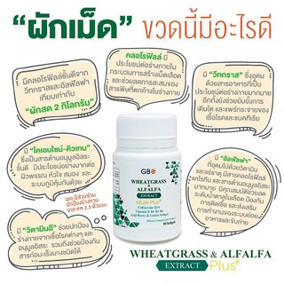 ภาพขนาดย่อของภาพหน้าปกสินค้าผักเม็ด Wheatgrass & Alfalfa Extract Multi Plus+ Q10 (ฟรีค่าส่ง) จากร้าน ezasignz บน Shopee ภาพที่ 3