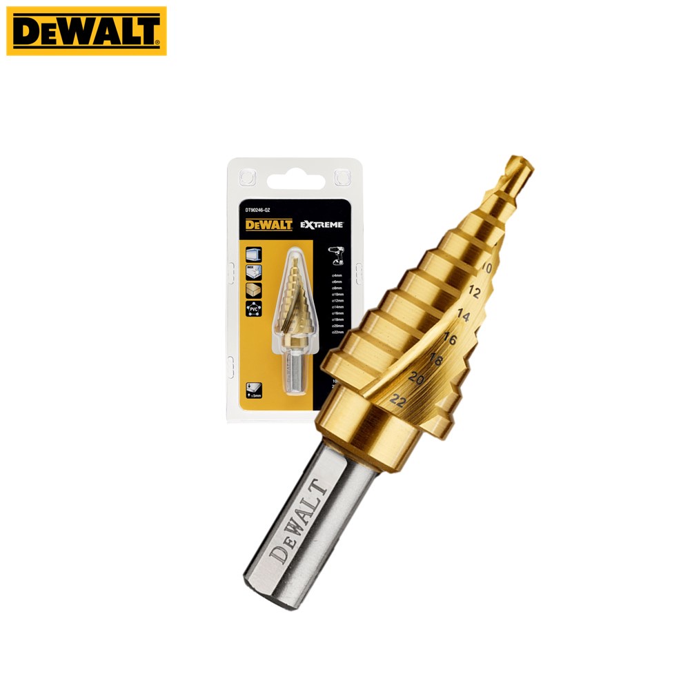 DEWALT ดอกสว่านขั้นบันไดชุบไทเทเนียม DT90246QZ Step Bit Titanium 4