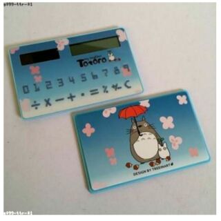 เครื่องคิดเลข พกพา โตโตโร่ (Totoro) ขนาด 3.5x2 " ขนาดเท่าบัตร