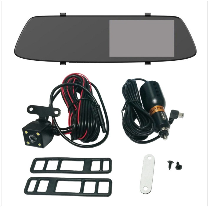 กล้องติดรถยนต์-vehicle-blackbox-dvr-s50-ด้านหน้าเป็นกล้องและกระจกมองหลังในตัว