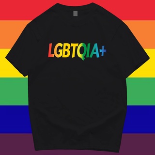 แฟชั่นคลาสสิก(🔥พร้อมส่ง🔥) เสื้อ   LGBTQIA+ สายรุ้ง PRIDE MONTH ผ้าCotton 100% ผ้าดีมากก LGBTQIA+