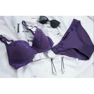 Bonbon Bra สีม่วง  Wireless 008