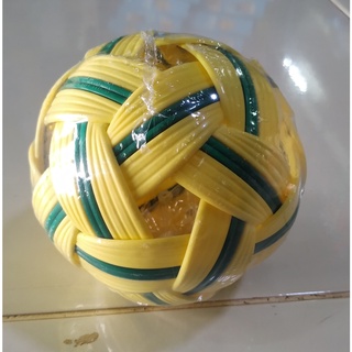 ตะกร้อ Sepak Takraw ลูกตะกร้อ (สีน้ำตาล/สีเขียว) อุปกรณ์กีฬา rattan ball takraw ตะกร้อพลาสติก ตะก้อ