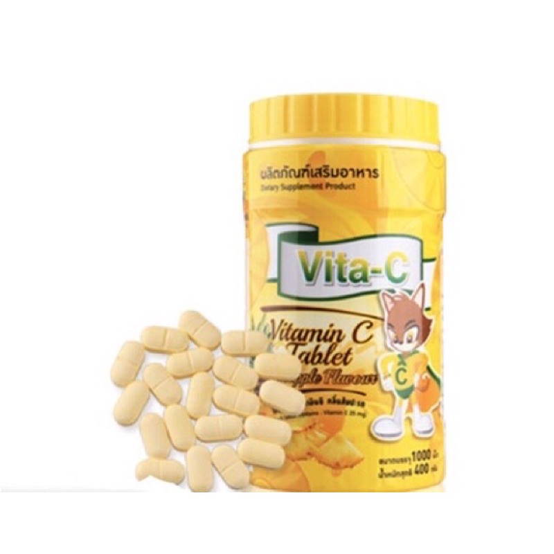 ภาพหน้าปกสินค้าVita-C Vitamin C Tablet ไวต้า-ซี วิตามินซี อัดเม็ด วิตามินซี 25 มก. 100 เม็ด แบ่งขายในซองซิปล็อกอย่างดี 6 รส เลือกรสได้ จากร้าน wanitsay บน Shopee