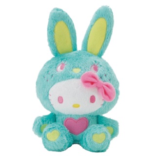 แท้ 100% จากญี่ปุ่น ตุ๊กตา ซานริโอ้ เฮลโล คิตตี้ Sanrio Hello Kitty Colorful Bunny Plush Doll