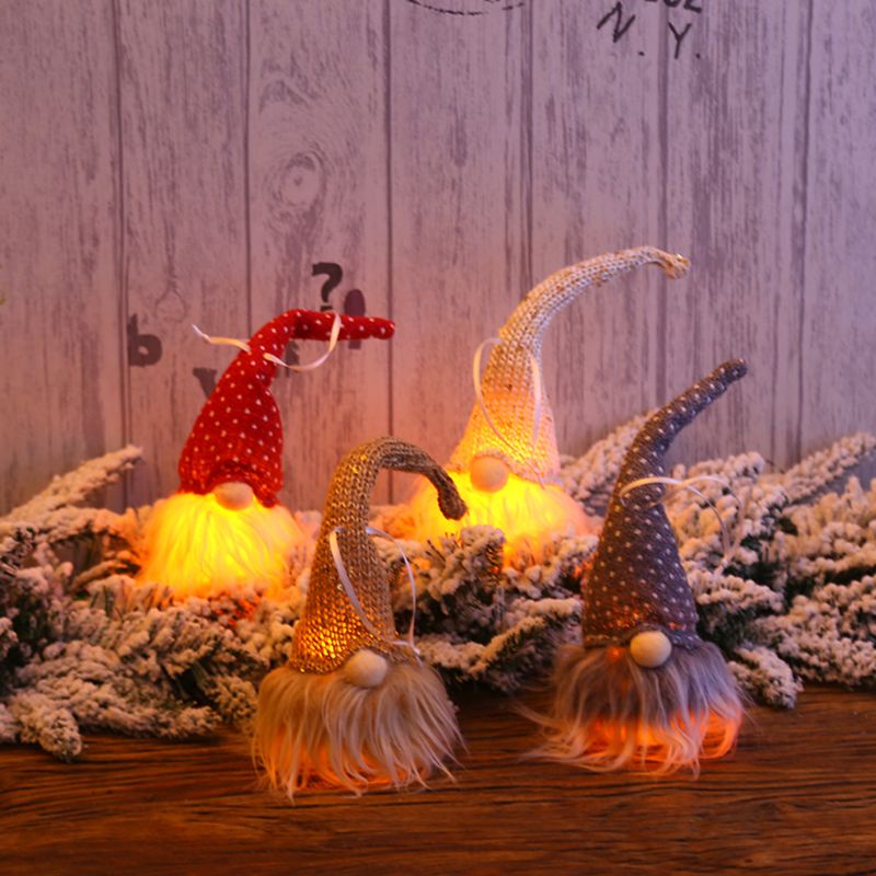 ตุ๊กตาโนม-ซานต้าคลอส-แฮนด์เมด-พร้อมไฟ-led-สไตล์สวีเดน-สําหรับตกแต่งคริสต์มาส