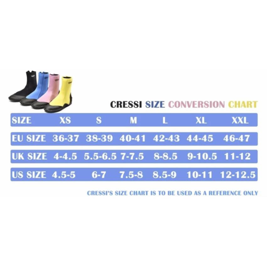 cressi-neoprene-boots-3mm-รองเท้าบูท-บูทใส่ดำน้ำ