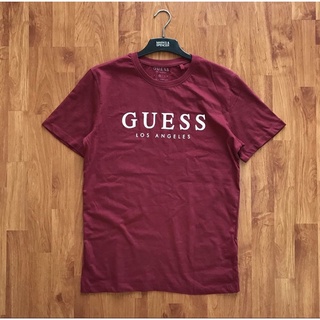 ⏸GUESS LOGO PRINT T-SHIRTเสื้อยืดคอกลมแขนสั้นแบรนด์