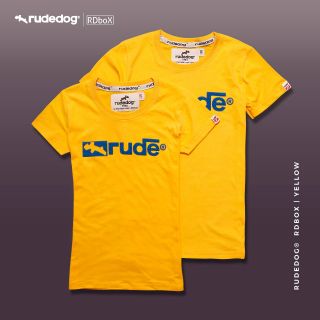 Rudedog เสื้อยืด รุ่น Box19 สีเหลือง
