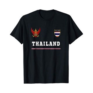 ใหม่ เสื้อยืดผ้าฝ้าย 100% พิมพ์ลายธงชาติฟุตบอลไทย พลัสไซซ์ สําหรับผู้ชาย 2022