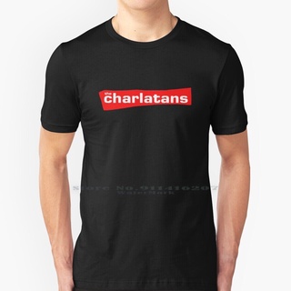 เสื้อยืดสีขาวเสื้อยืด พิมพ์ลายวงร็อค The Charlatans Band Urab สําหรับผู้ชาย 651325S-4XL