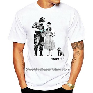 เสื้อทหาร - ผู้ชายเสื้อยืด Banksy Dorothy จาก Oz พ่อมดหยุดและค้นหา s ผู้หญิงเสื้อยืดขนาด S-XXL