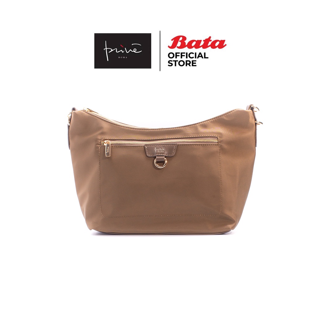 bata-บาจา-ยี่ห้อ-prive-กระเป๋าสะพายไหล่-กระเป๋าสะพายผ้าไน่ล่อน-shoulder-bag-น้ำหนักเบา-สำหรับผู้หญิง-รุ่น-vivian-สีกากี-9074015