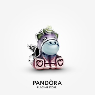 Pandora จี้เงิน s925 รูปยูนิคอร์น สีรุ้ง หลากสี สําหรับทําเครื่องประดับ Diy p326