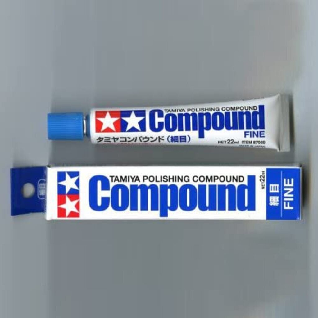 Kit De Polissage Tamiya 3 Pots (Grossier/Fin/Finition) - 87068/69/70 - 22ml Chacun