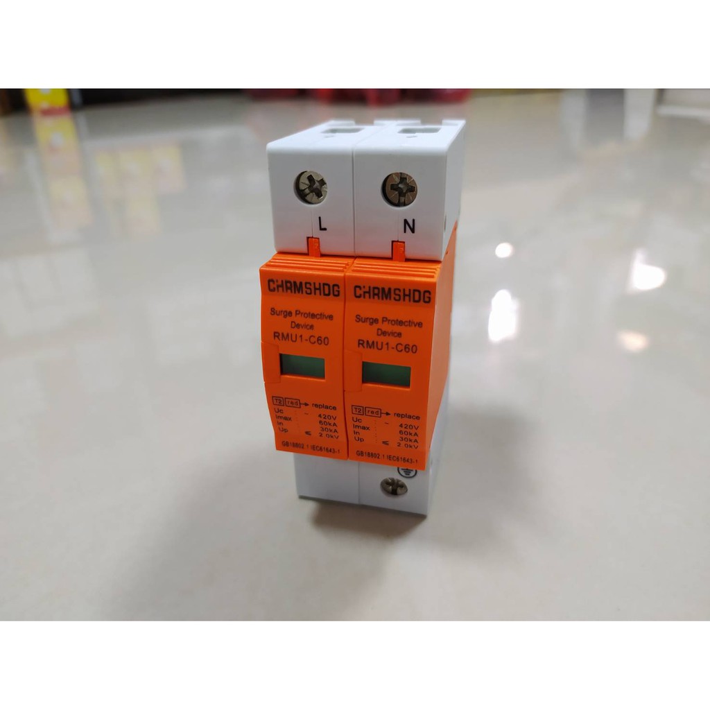 อุปกรณ์ป้องกันฟ้าผ่า อุปกรณ์ป้องกันไฟกระชากไฟฟ้ากระแสสลับ AC SURGE ...