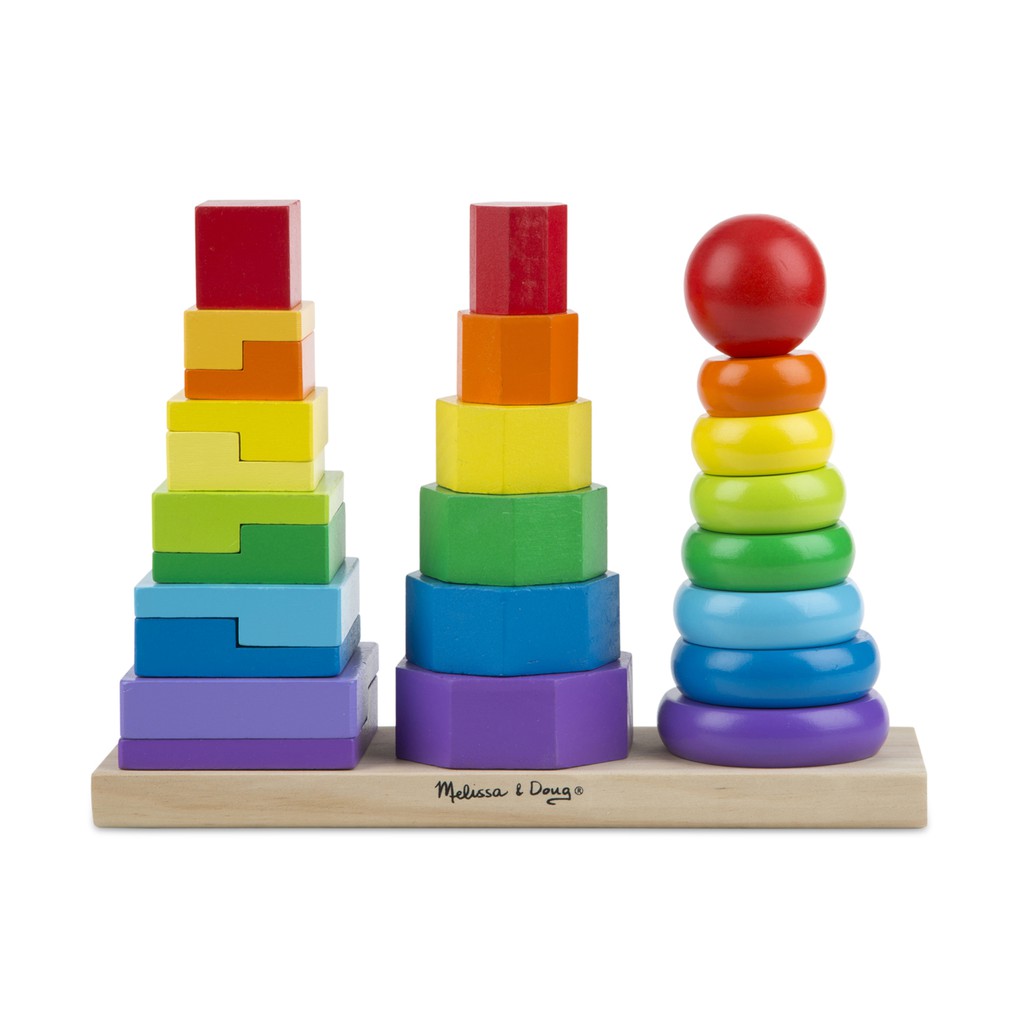 บล๊อกหยอด-3-เสา-melissa-amp-doug-geometric-stacker