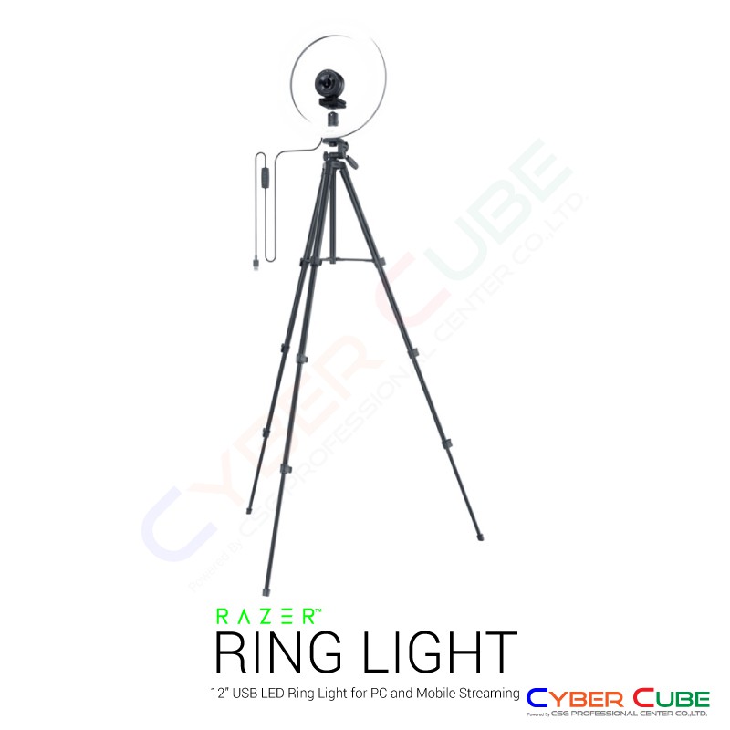 Razer Ring Light - 12” USB LED Ring Light for PC and Mobile Streaming ...