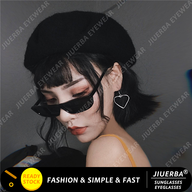 ภาพหน้าปกสินค้าJIUERBA แว่นตากันแดด สีดำ สไตล์เกาหลี แฟชั่นสำหรับผู้หญิง จากร้าน jiuerba.th บน Shopee