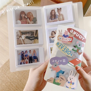 Kawaii อัลบั้มรูปภาพ แบบใส ขนาด 3 นิ้ว สําหรับ Idol Photocard Lomo Card Holder
